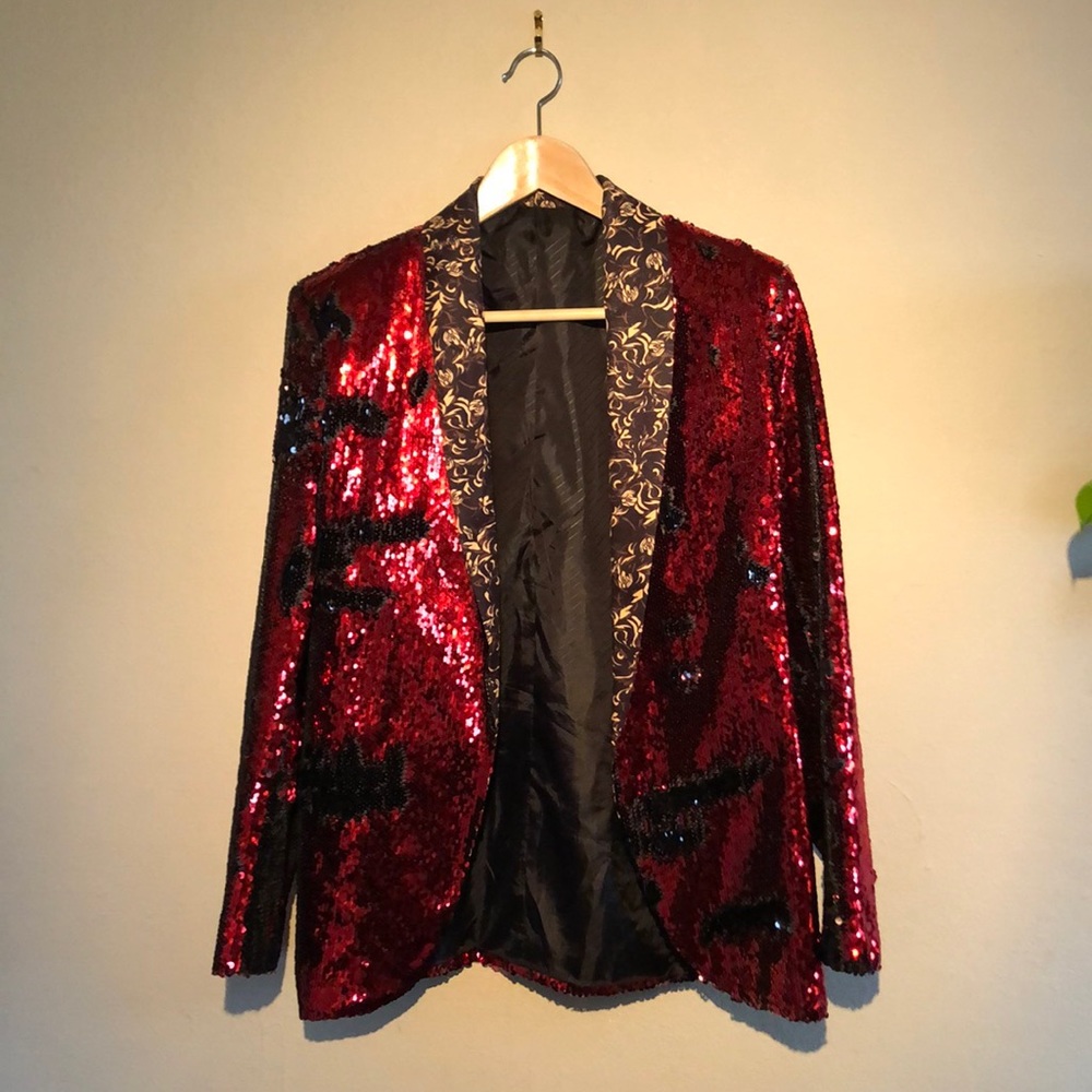 Reversible Sequin Blazer